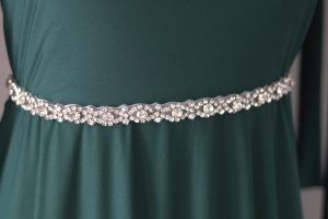 Rhinestone beaded belt