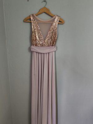 Rosegold sequin dress - in stock