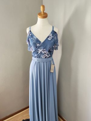 Megan dress (Dusty blue) - in stock